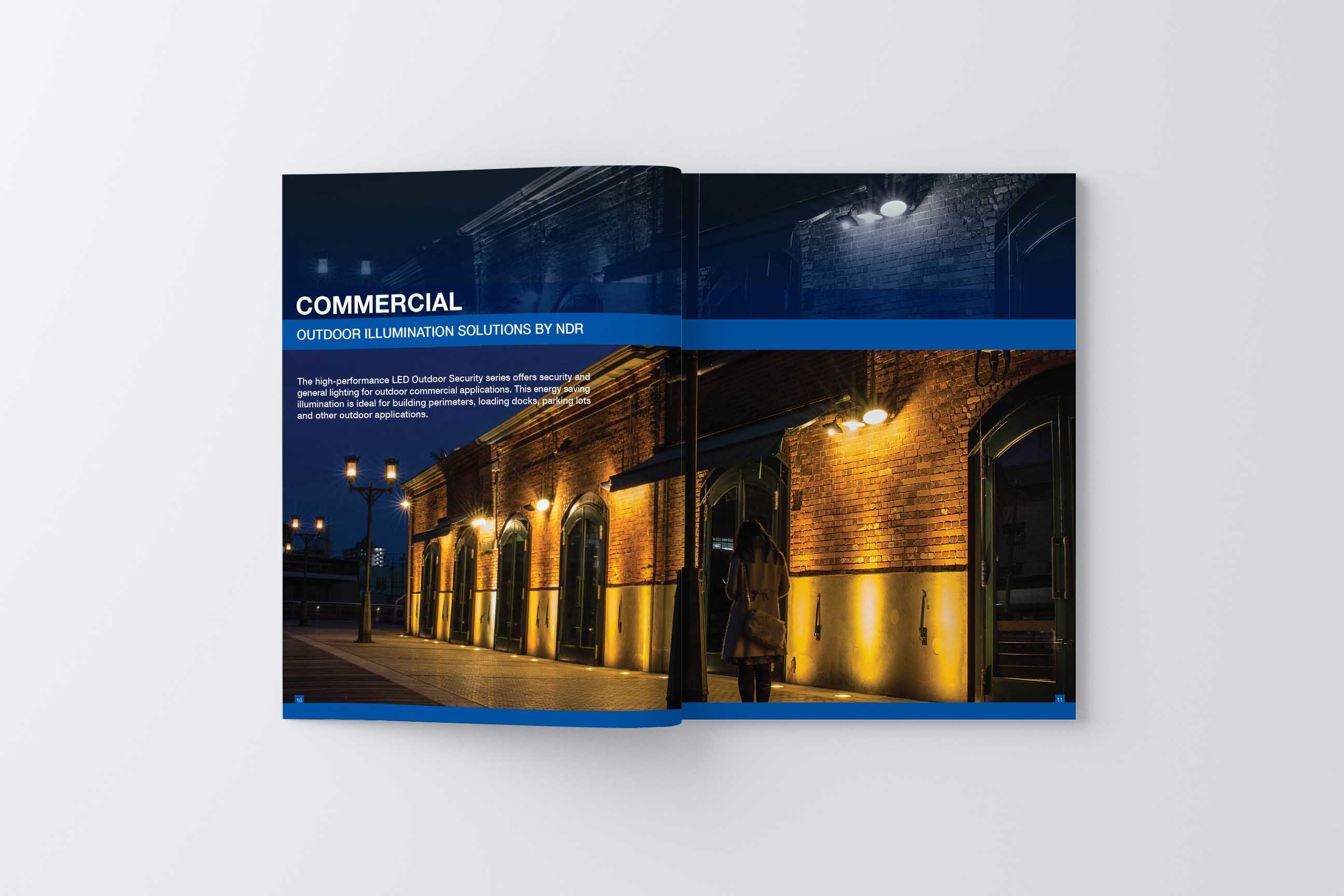 digital marketing montreal - NDR Electric outdoor security brochure design