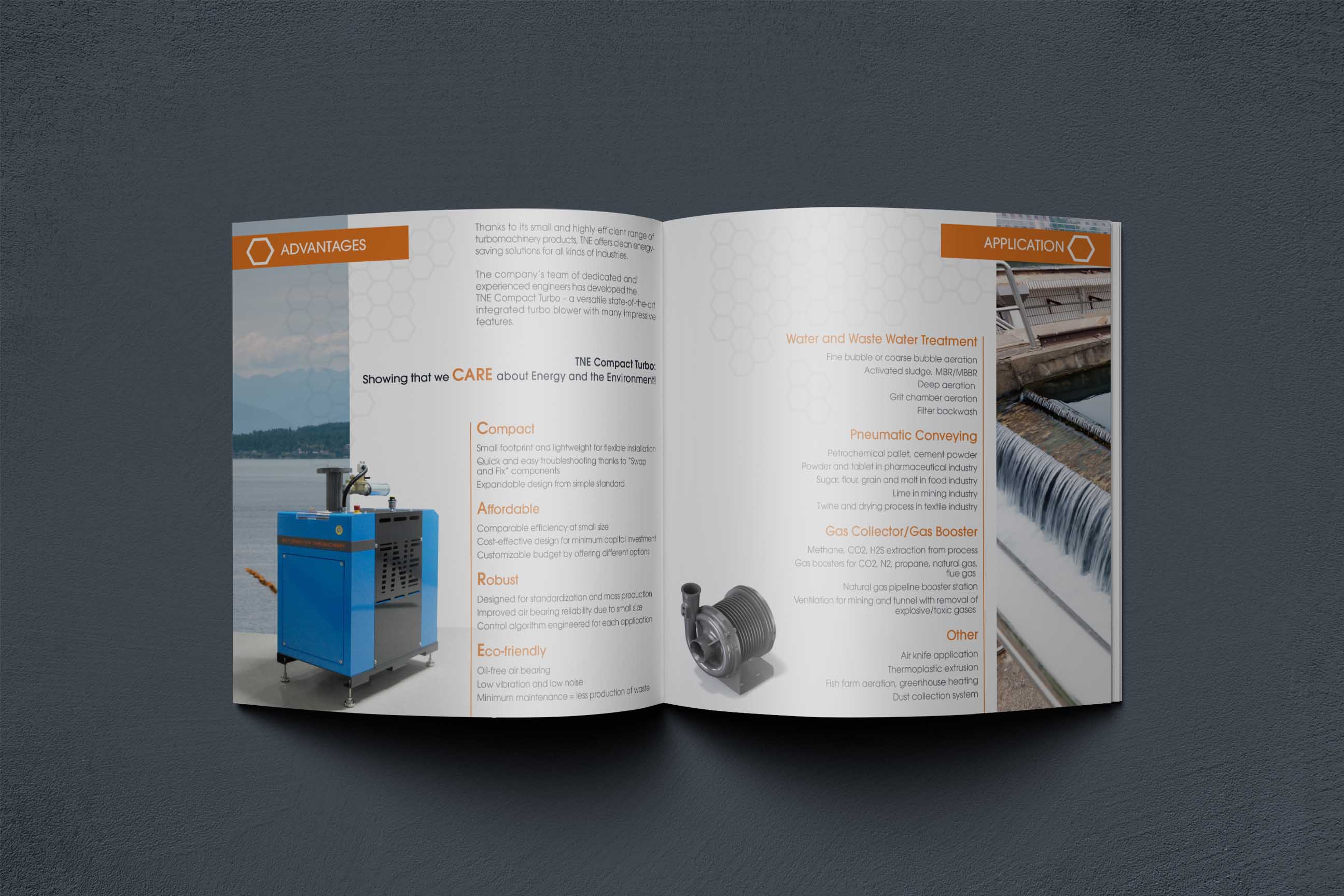 graphic design montreal - TNE Global brochure design 